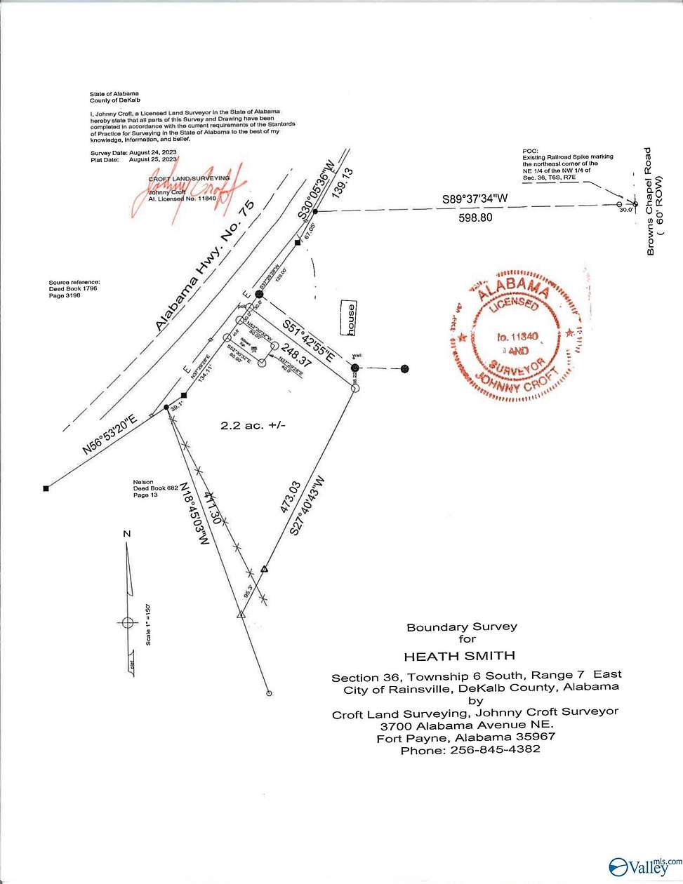 2.2 Acres of Commercial Land for Sale in Rainsville, Alabama