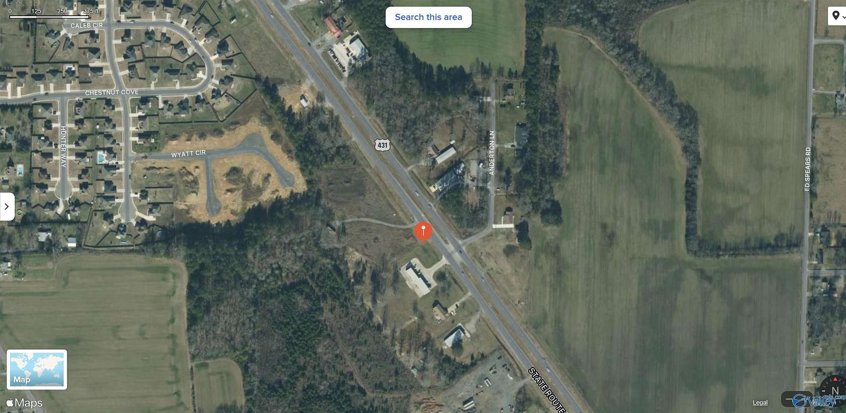 1.3 Acres of Residential Land for Sale in Owens Cross Roads, Alabama
