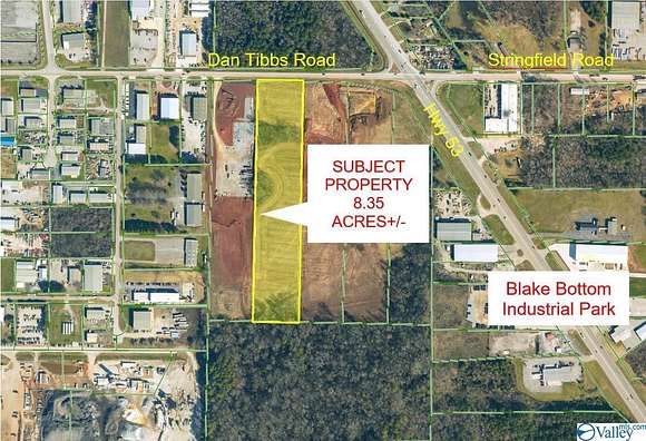 8.4 Acres of Commercial Land for Sale in Huntsville, Alabama
