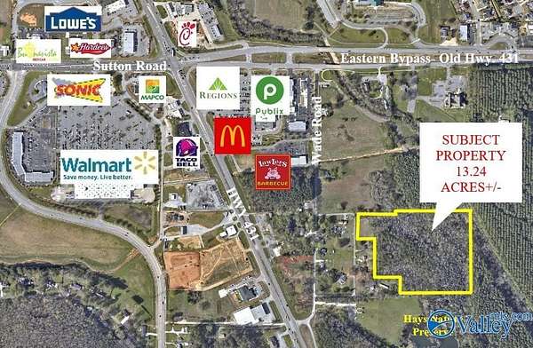 13.2 Acres of Land for Sale in Owens Cross Roads, Alabama