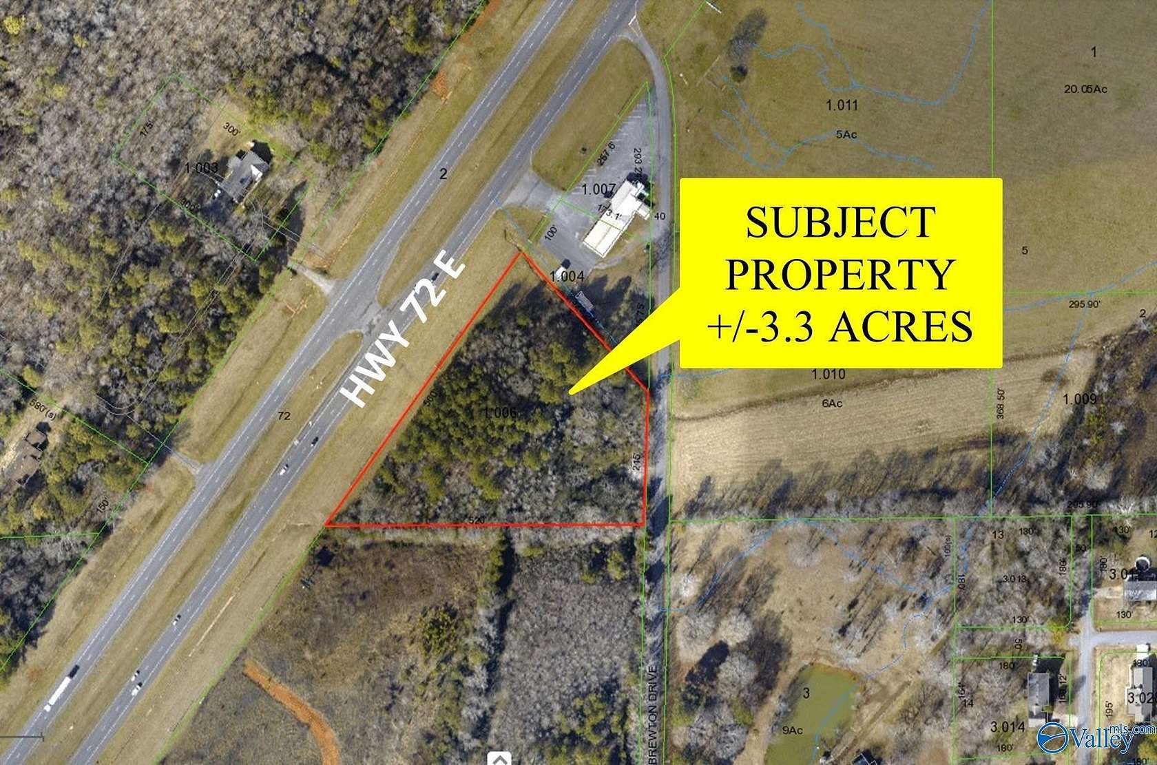 3.3 Acres of Commercial Land for Sale in Scottsboro, Alabama