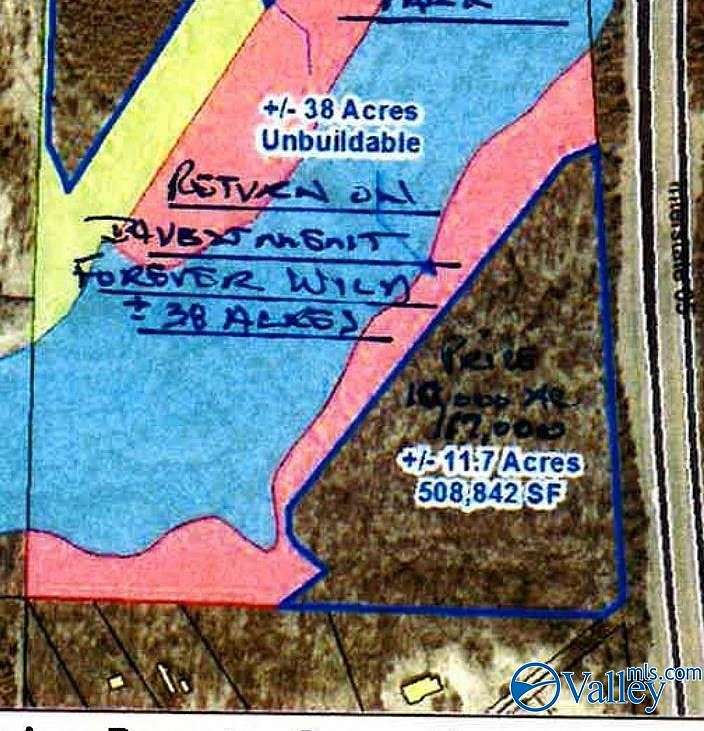 11.7 Acres of Land for Sale in Hartselle, Alabama