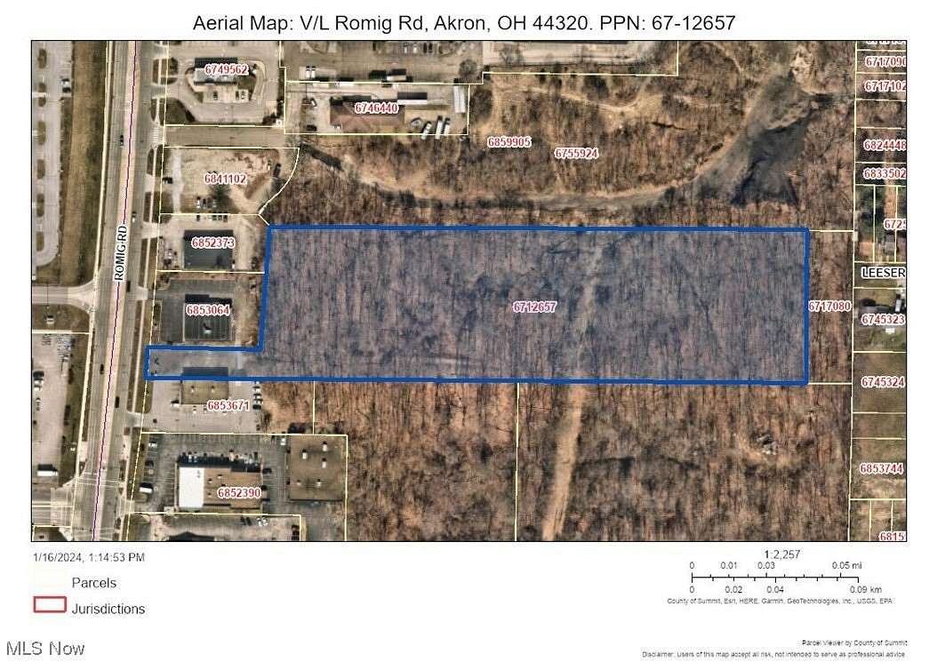 5.8 Acres of Mixed-Use Land for Sale in Akron, Ohio
