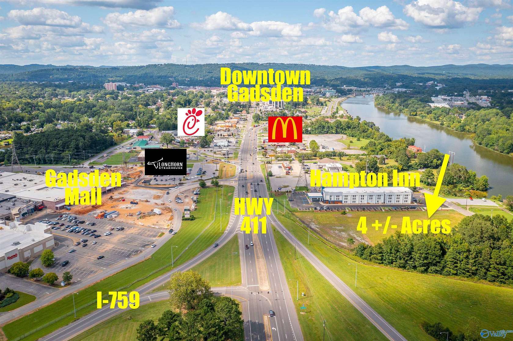 4 Acres of Commercial Land for Sale in Gadsden, Alabama