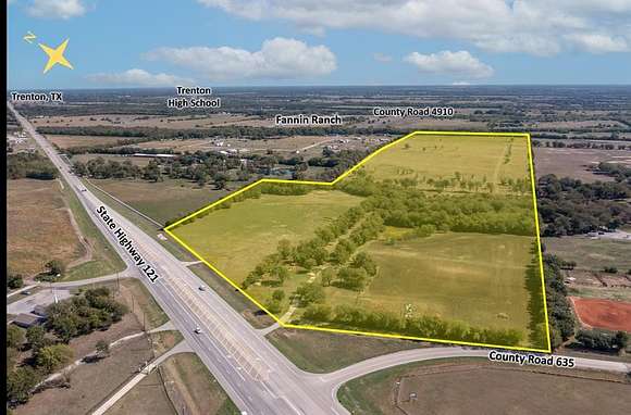 57 Acres of Land for Sale in Trenton, Texas