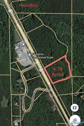 4.8 Acres of Land for Sale in Hamilton, Alabama