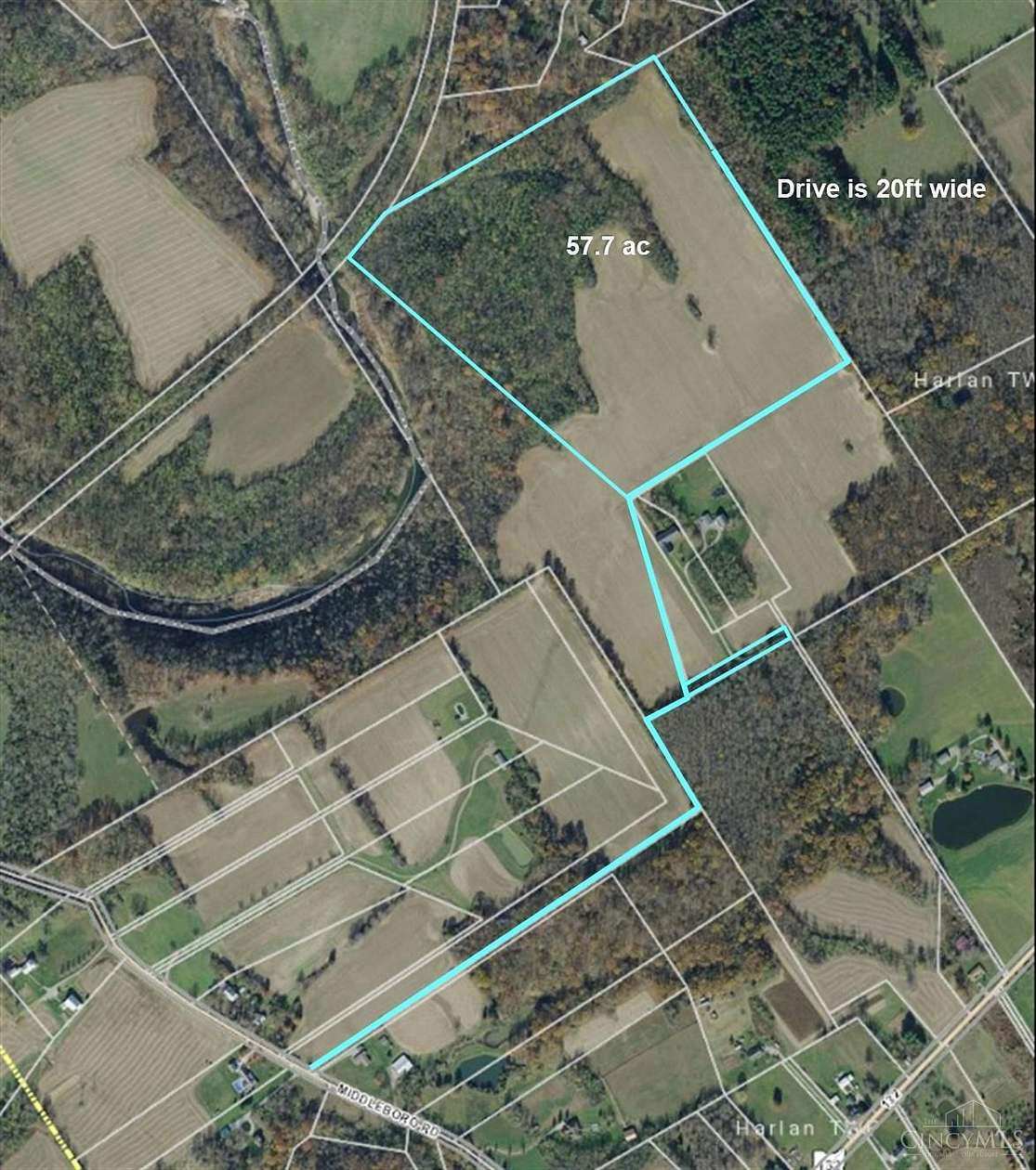 57.7 Acres of Agricultural Land for Sale in Harlan Township, Ohio