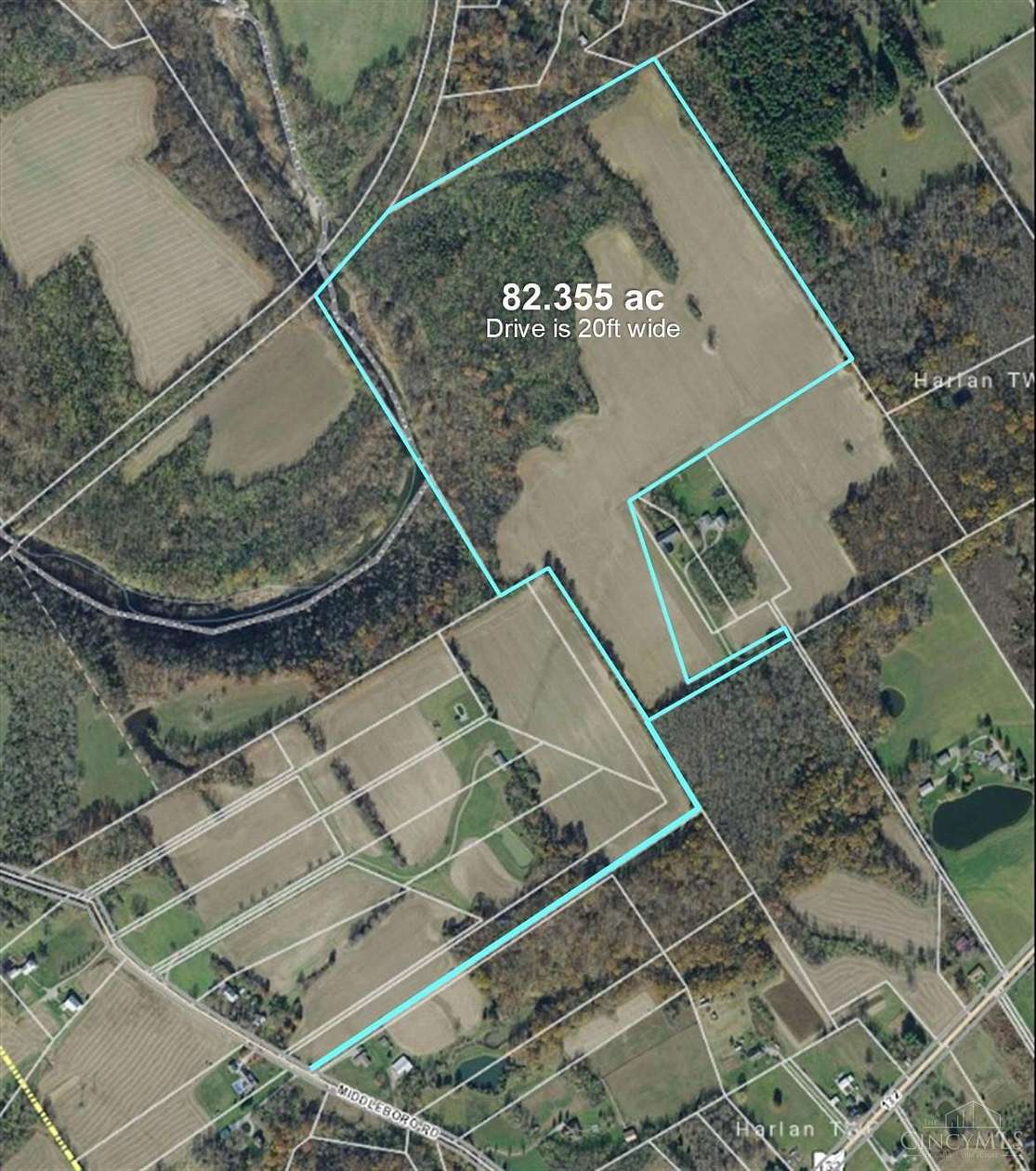 82.4 Acres of Agricultural Land for Sale in Harlan Township, Ohio