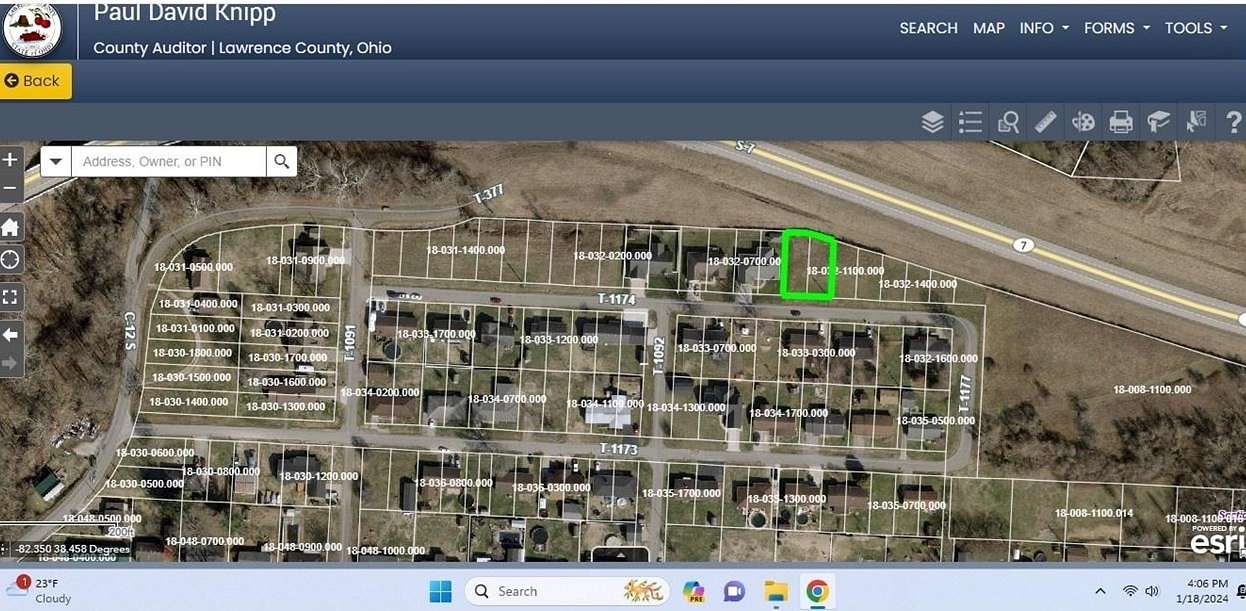 0.19 Acres of Residential Land for Sale in Proctorville, Ohio