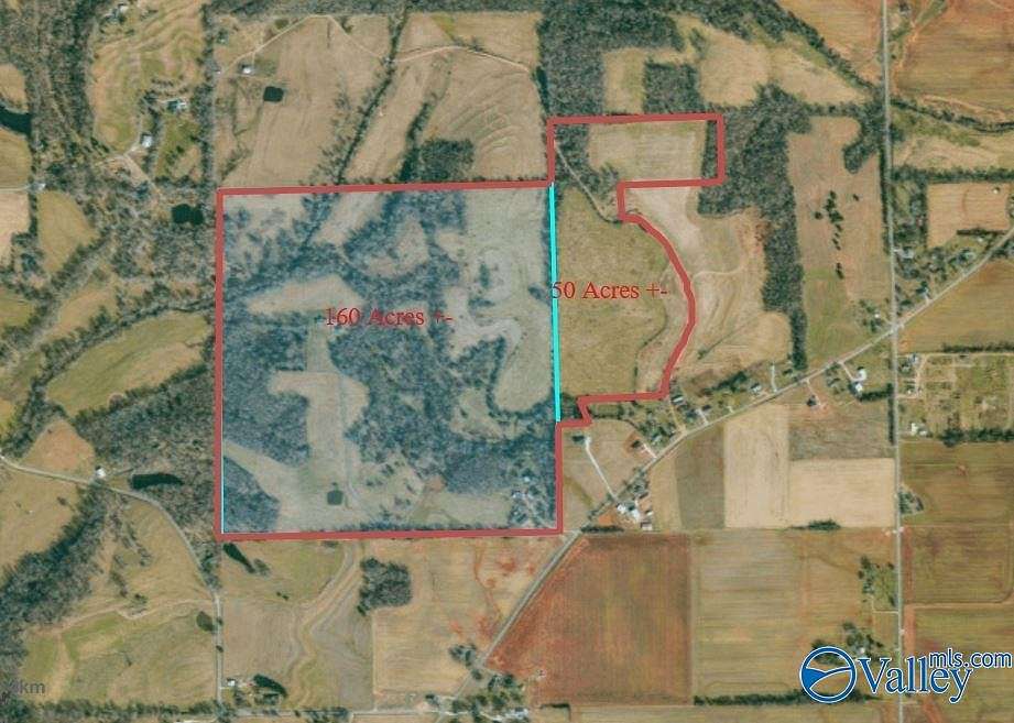 210 Acres of Agricultural Land for Sale in New Market, Alabama