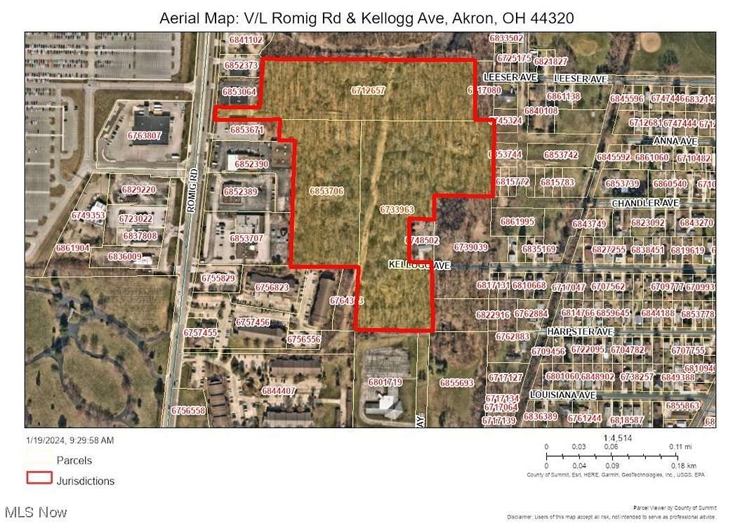 19.5 Acres of Land for Sale in Akron, Ohio