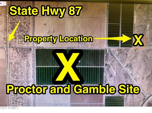 64.4 Acres of Land for Sale in Coolidge, Arizona