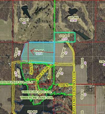 2.5 Acres of Residential Land for Sale in St. Elmo, Illinois
