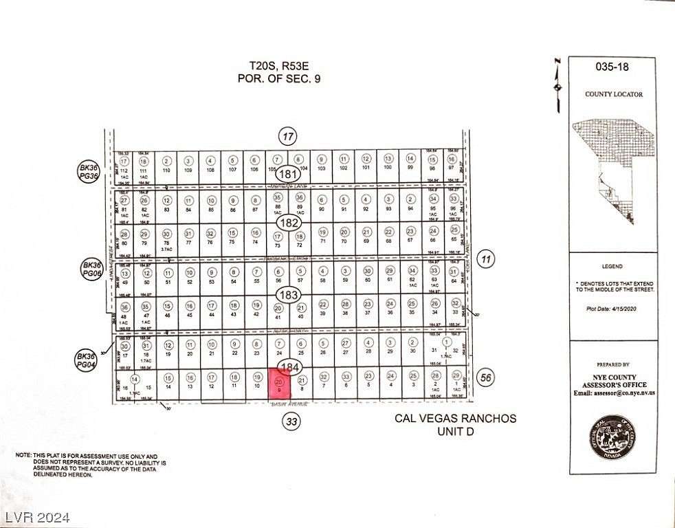 1 Acre of Commercial Land for Sale in Pahrump, Nevada