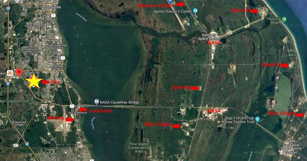 15.6 Acres of Land for Sale in Titusville, Florida