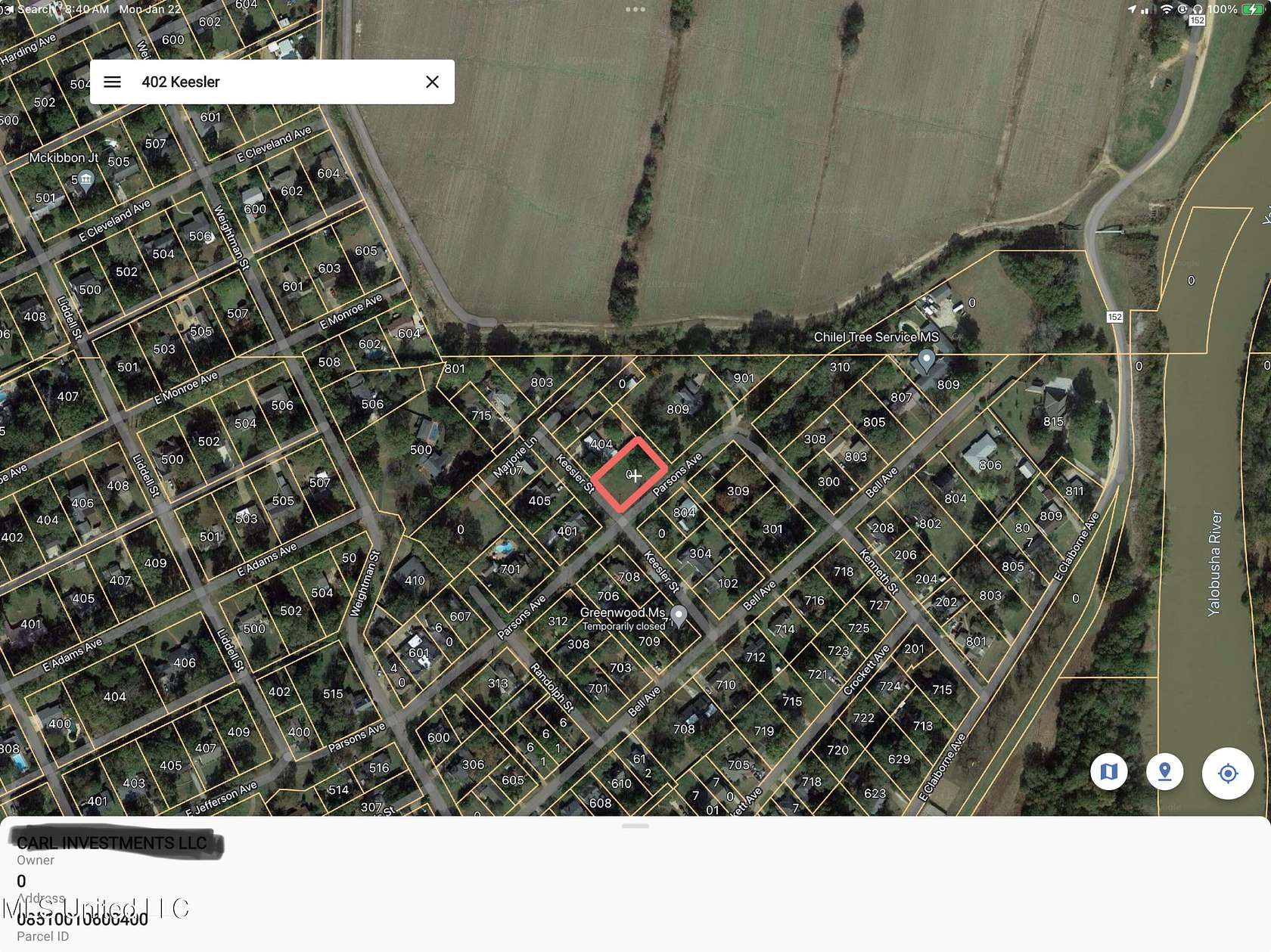 0.34 Acres of Residential Land for Sale in Greenwood, Mississippi