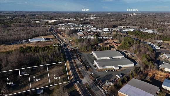 4.4 Acres of Commercial Land for Sale in Salisbury, North Carolina