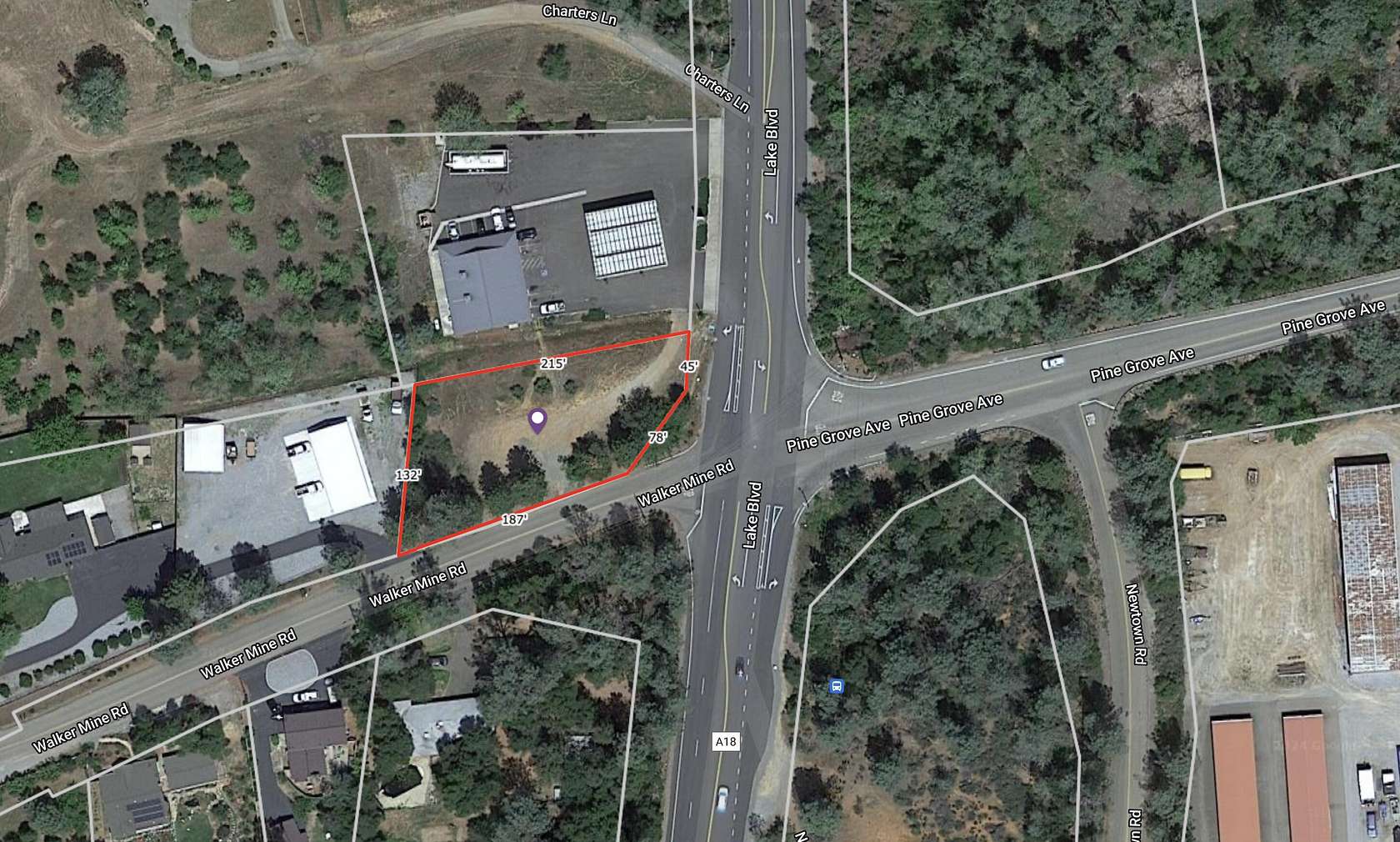 0.55 Acres of Commercial Land for Sale in Redding, California