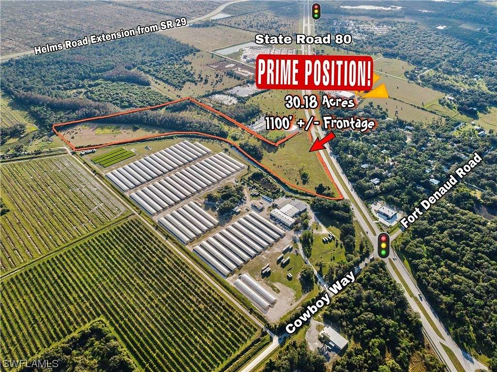 30.18 Acres of Agricultural Land for Sale in LaBelle, Florida