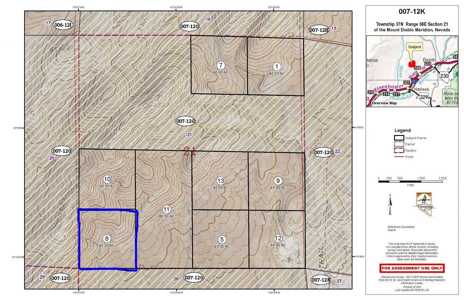40 Acres of Recreational Land for Sale in Elko, Nevada