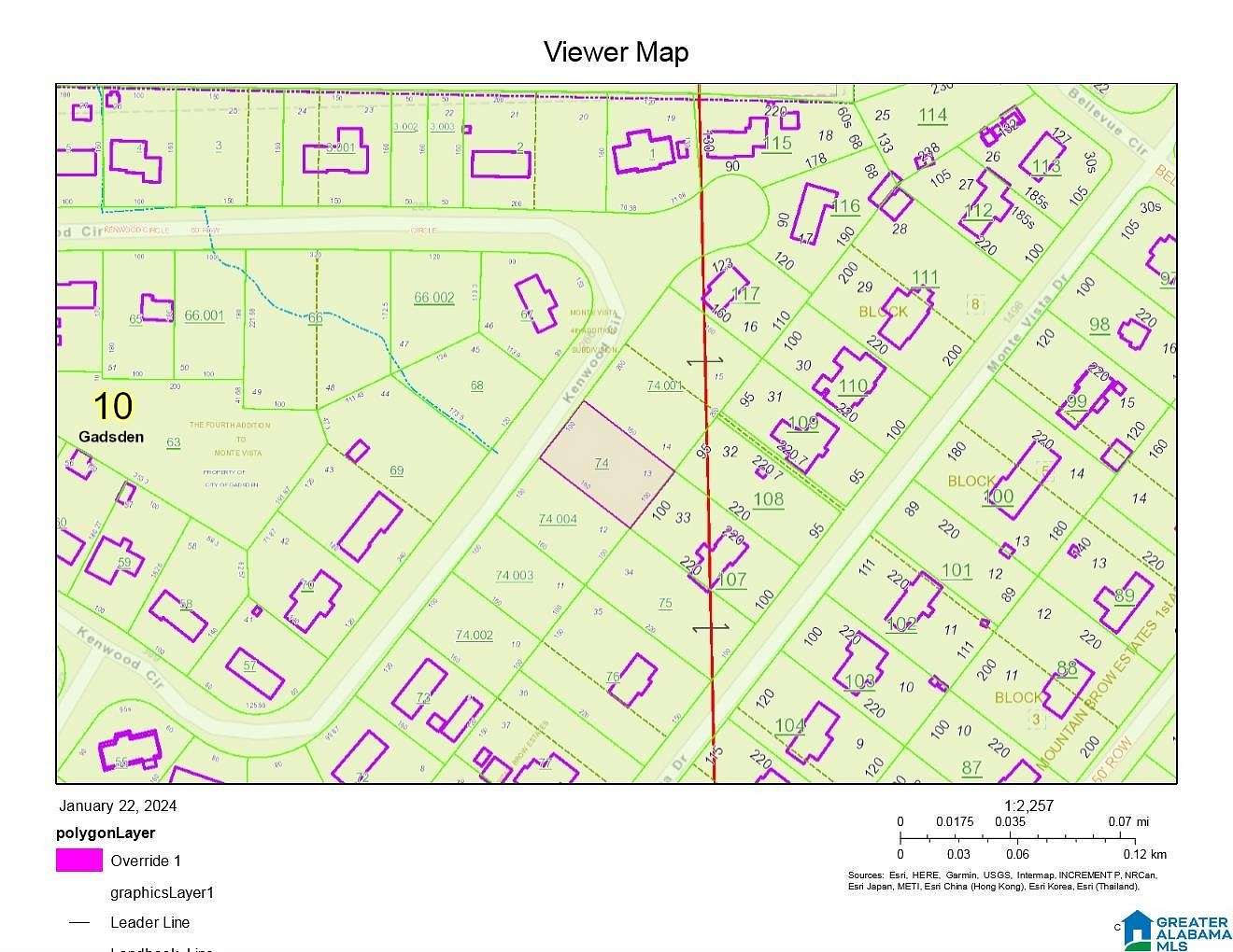 1.1 Acres of Residential Land for Sale in Gadsden, Alabama