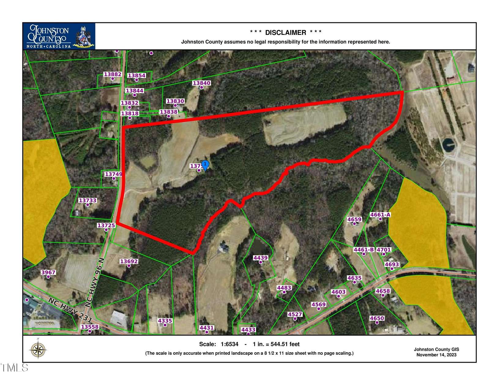 89.4 Acres of Agricultural Land for Sale in Zebulon, North Carolina