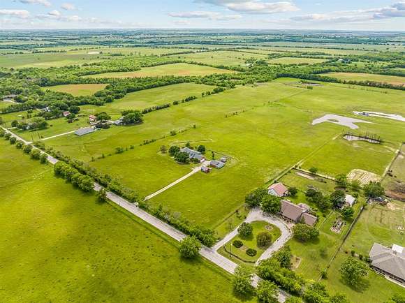 9.6 Acres of Land with Home for Sale in Krum, Texas