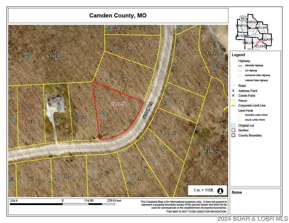 0.72 Acres of Residential Land for Sale in Lake Ozark, Missouri