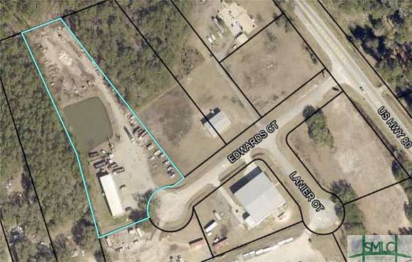 2.5 Acres of Improved Commercial Land for Sale in Ellabell, Georgia