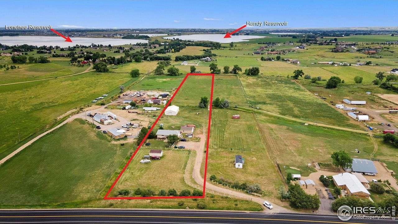 5.1 Acres of Residential Land with Home for Sale in Berthoud, Colorado
