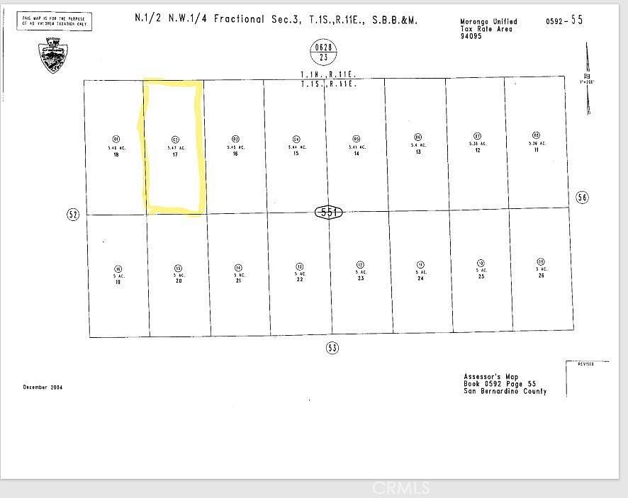5.5 Acres of Land for Sale in Twentynine Palms, California