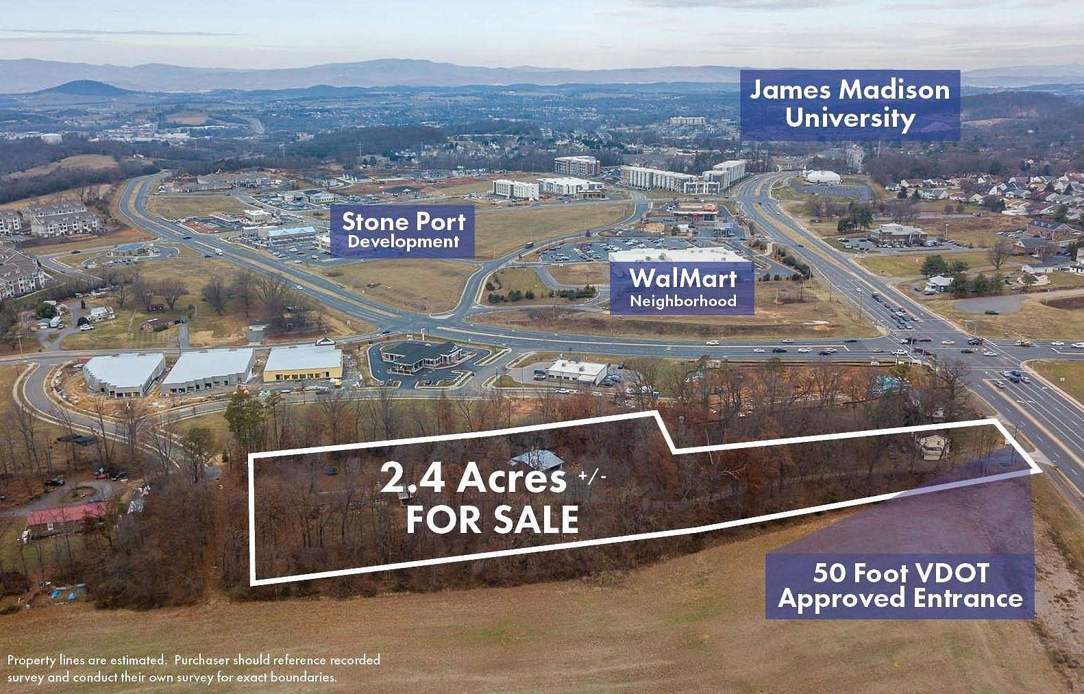 2.4 Acres of Commercial Land for Sale in Harrisonburg, Virginia