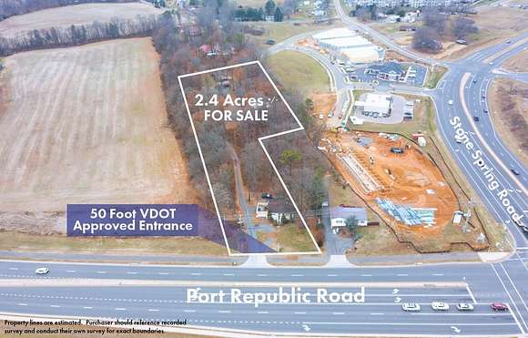 2.4 Acres of Commercial Land for Sale in Harrisonburg, Virginia