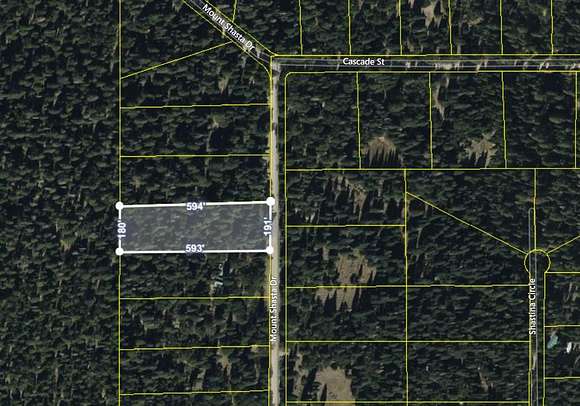 2.5 Acres of Land for Sale in McCloud, California