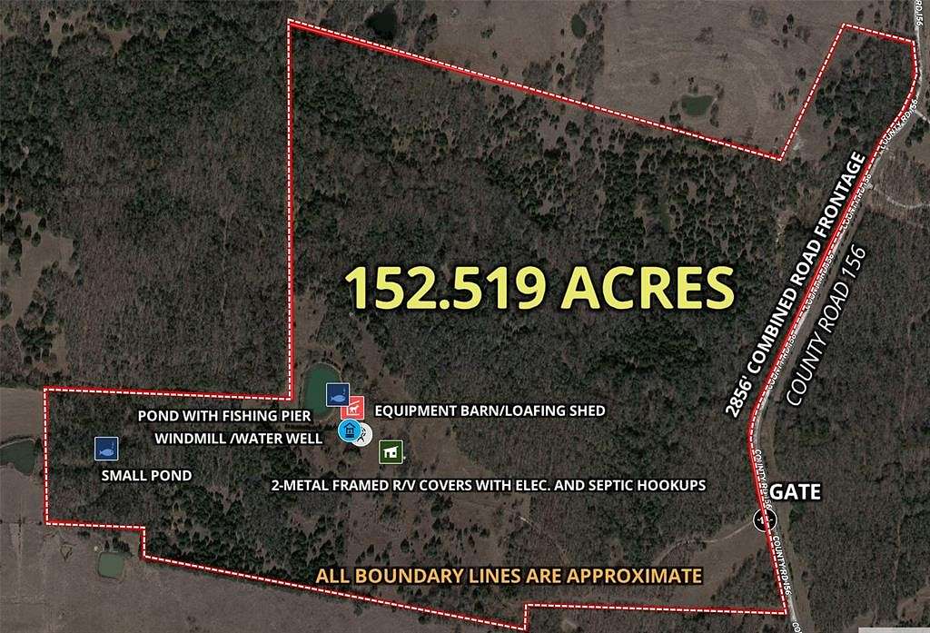 153 Acres of Land for Sale in Whitesboro, Texas