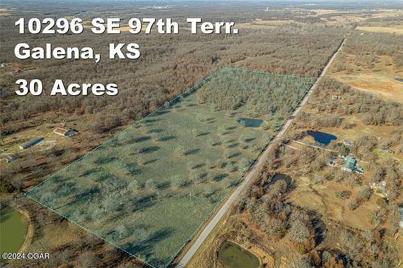 30.2 Acres of Agricultural Land for Sale in Galena, Kansas