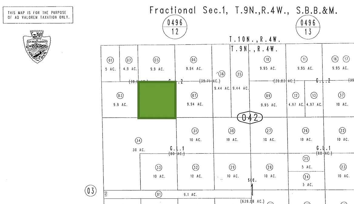 9.9 Acres of Land for Sale in Barstow, California