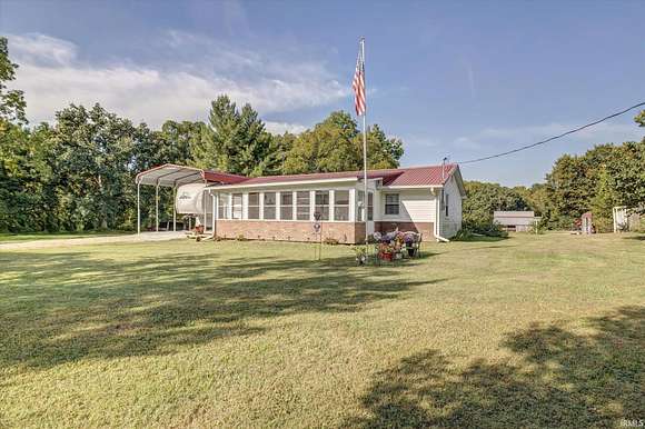 35.1 Acres of Agricultural Land with Home for Sale in Gosport, Indiana