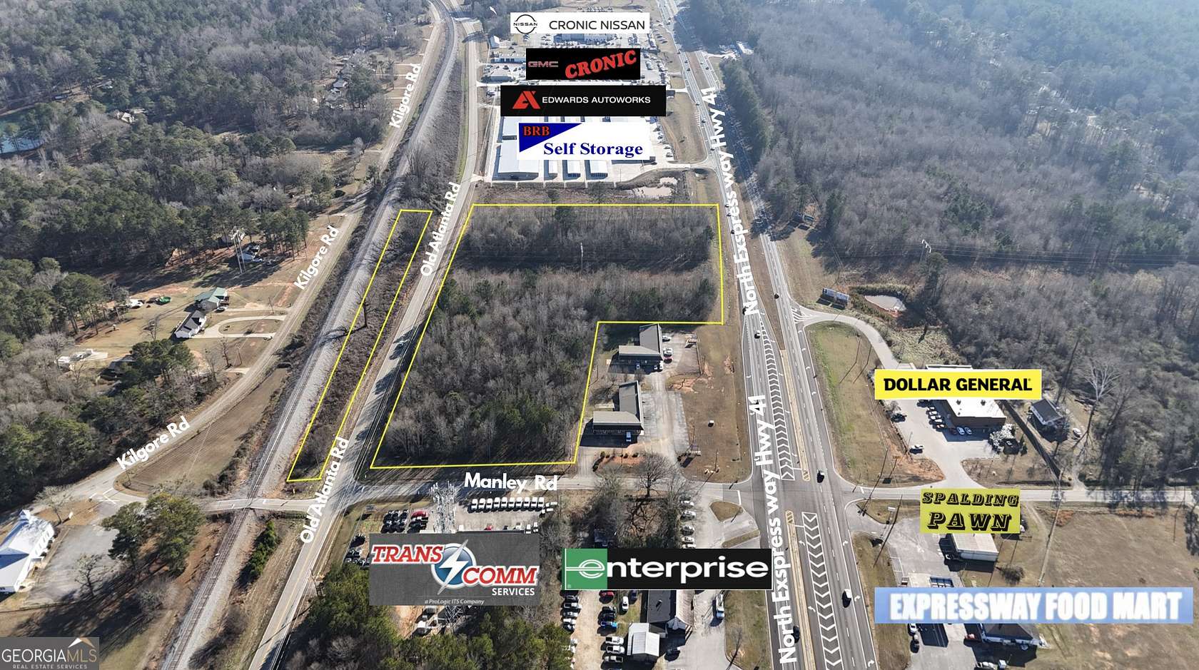 8.7 Acres of Commercial Land for Sale in Griffin, Georgia