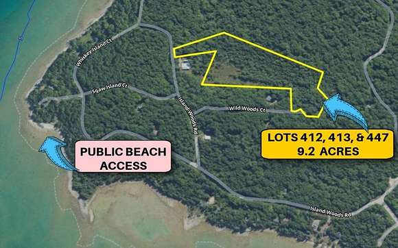 9.2 Acres of Residential Land for Sale in Beaver Island, Michigan