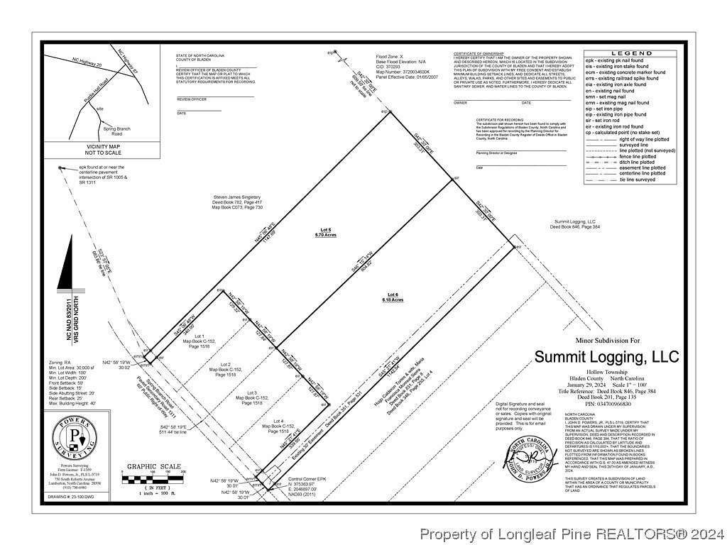 10 Acres of Residential Land for Sale in Tarheel, North Carolina
