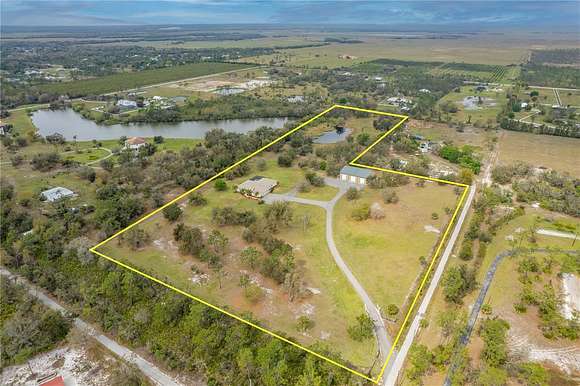 15.12 Acres of Land with Home for Sale in Punta Gorda, Florida