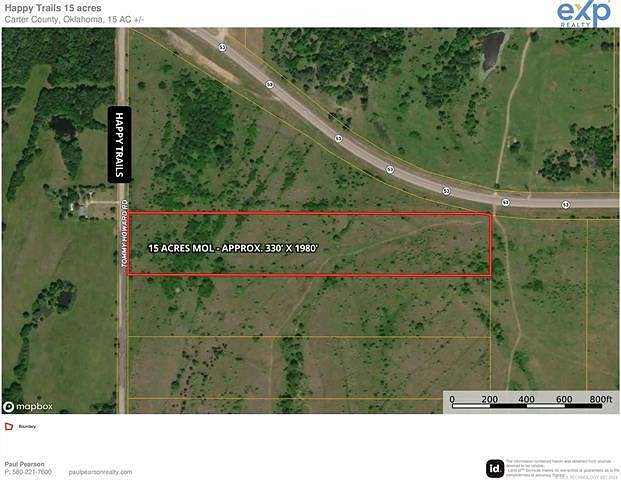 15 Acres of Recreational Land for Sale in Ardmore, Oklahoma