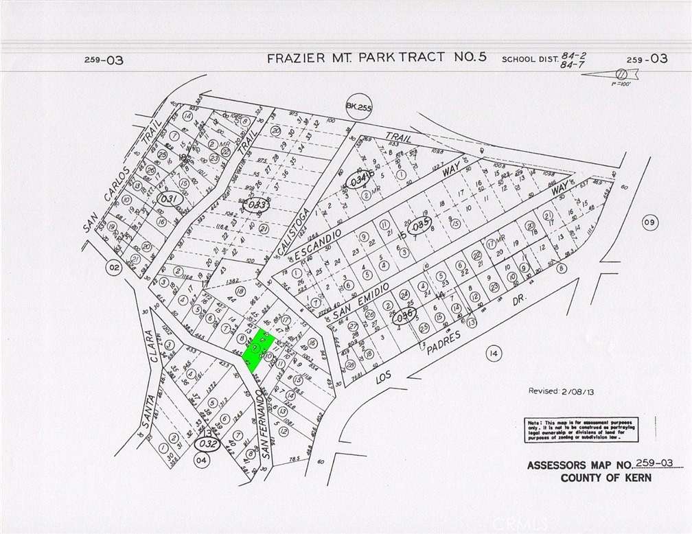0.092 Acres of Residential Land for Sale in Frazier Park, California