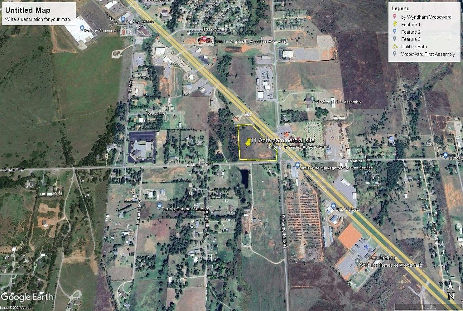 11.3 Acres of Land for Sale in Woodward, Oklahoma