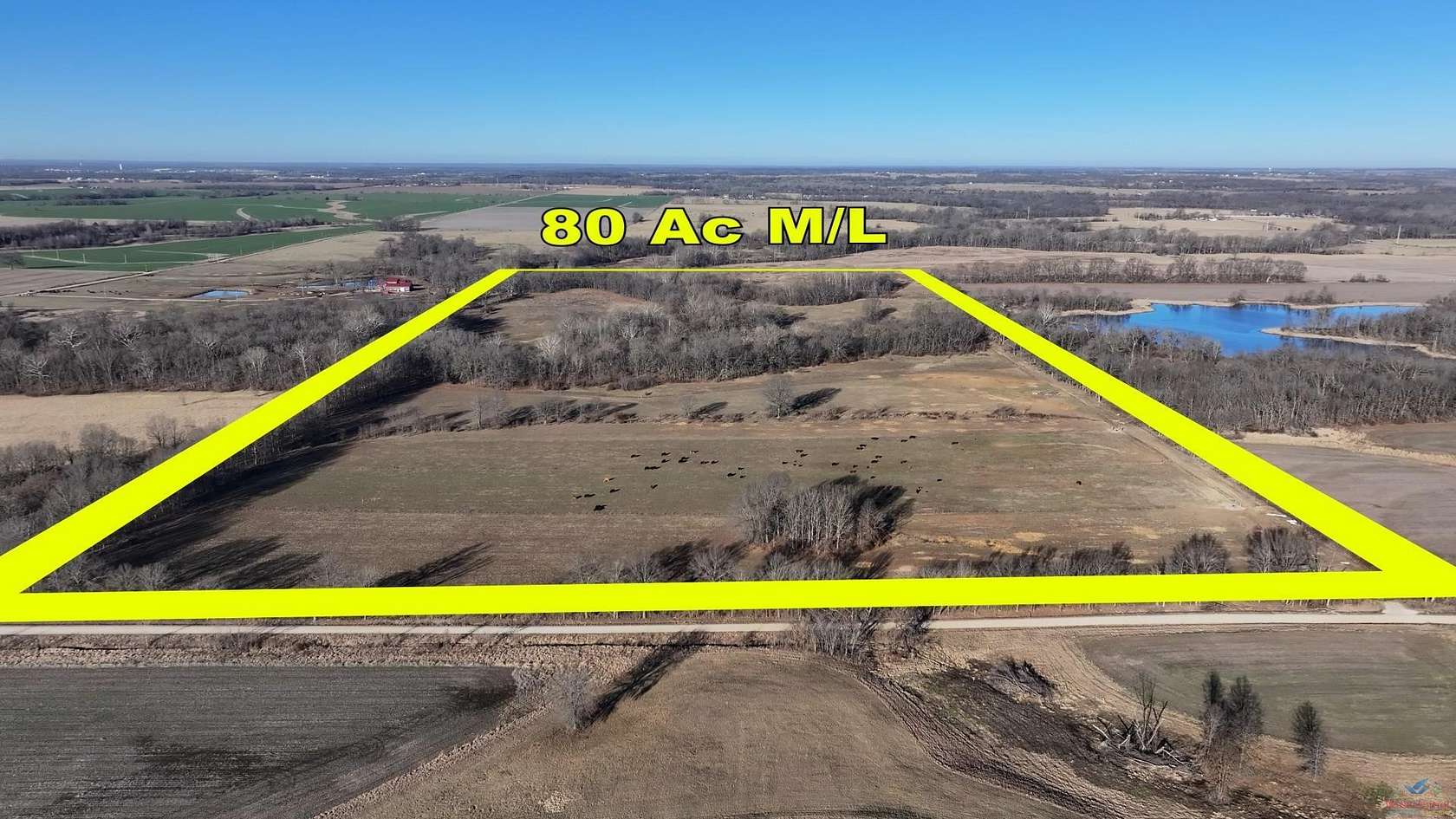 80 Acres of Agricultural Land for Sale in Calhoun, Missouri
