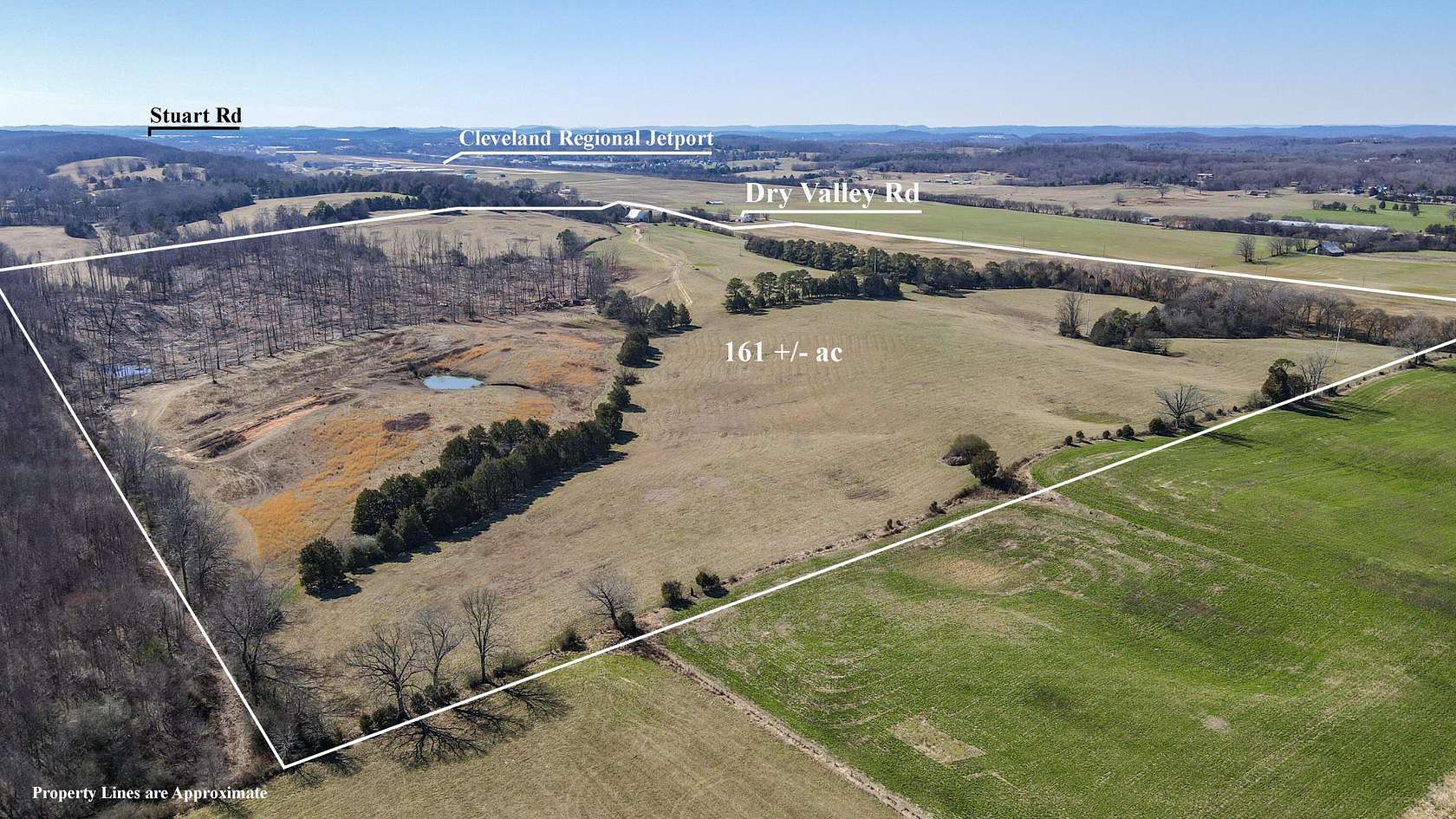 158 Acres of Agricultural Land for Sale in Cleveland, Tennessee