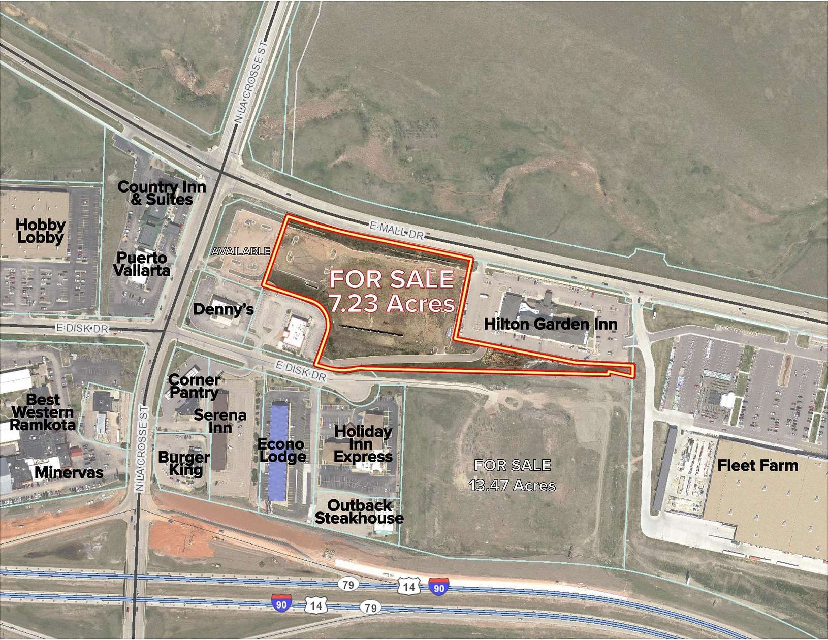 7.2 Acres of Commercial Land for Sale in Rapid City, South Dakota
