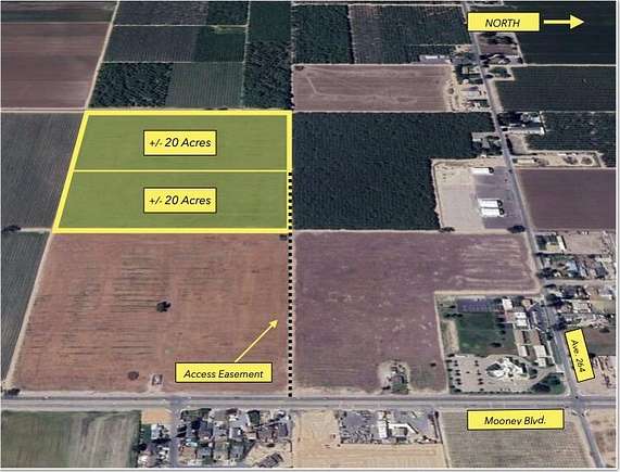 40 Acres of Land for Sale in Tulare, California