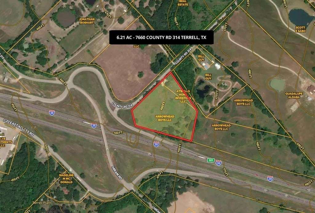 6.2 Acres of Residential Land for Sale in Terrell, Texas